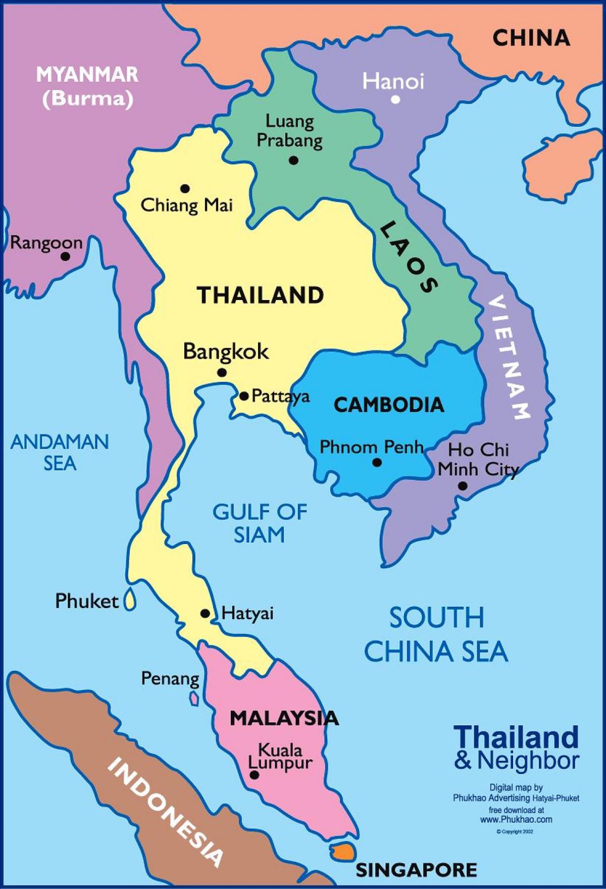 bangkok, tailàndia mapa