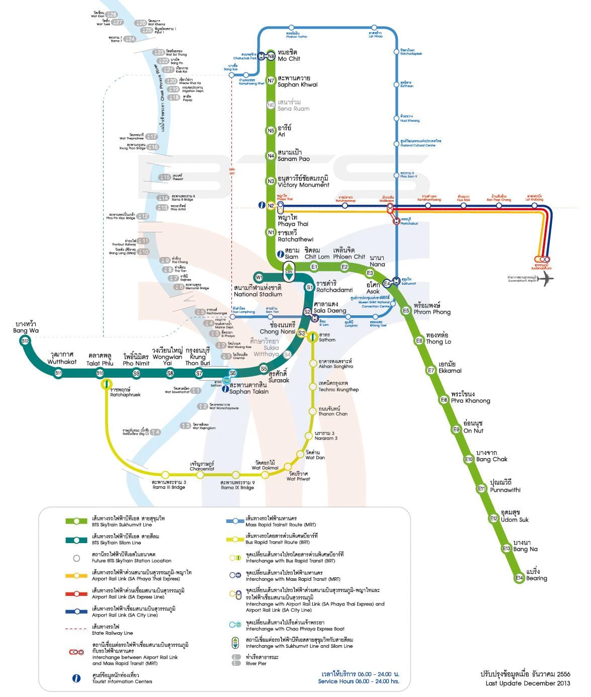ciutat de bangkok tren mapa