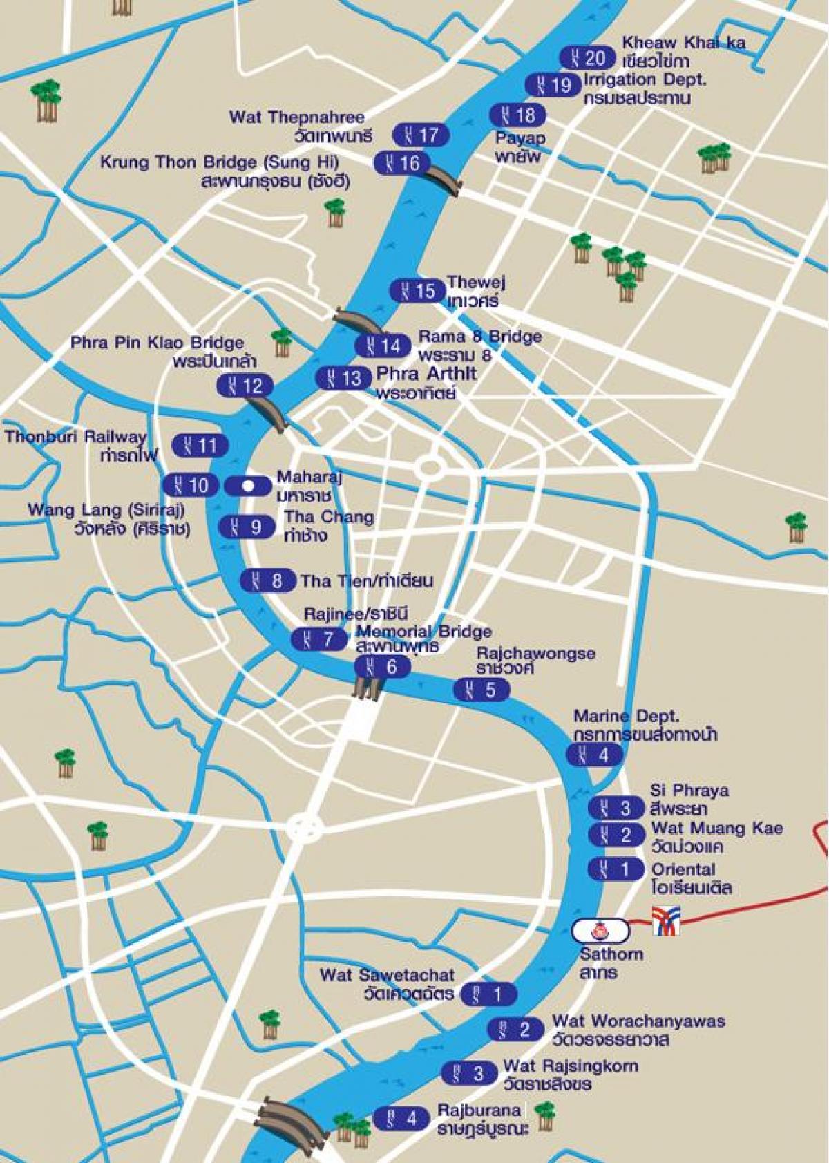 riu taxi mapa de bangkok