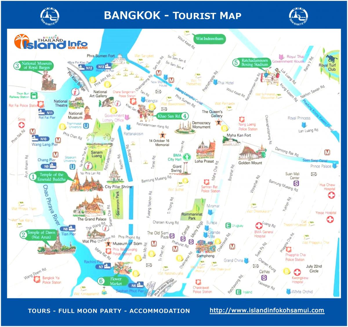 bangkok guia de viatges mapa