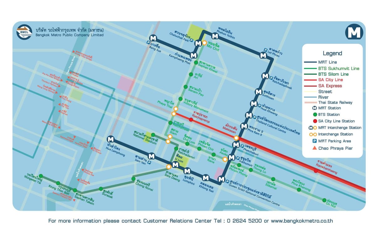 l'aeroport de bangkok enllaç ferroviari de la ciutat línia mapa