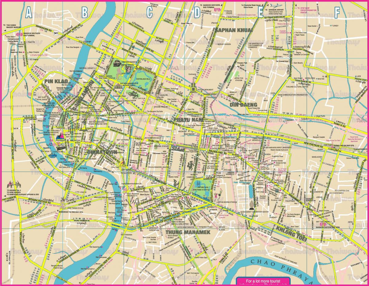 mapa de la ciutat de bangkok