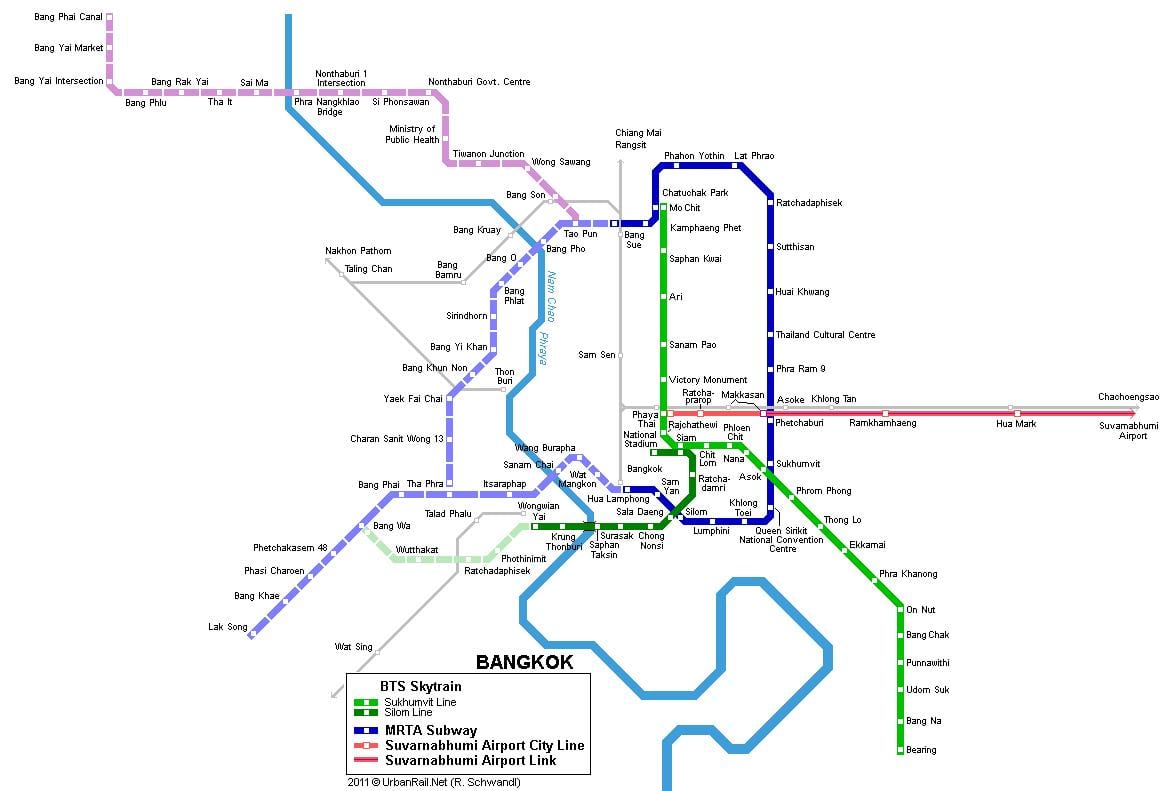 gràcies al mapa de metro bangkok tailàndia