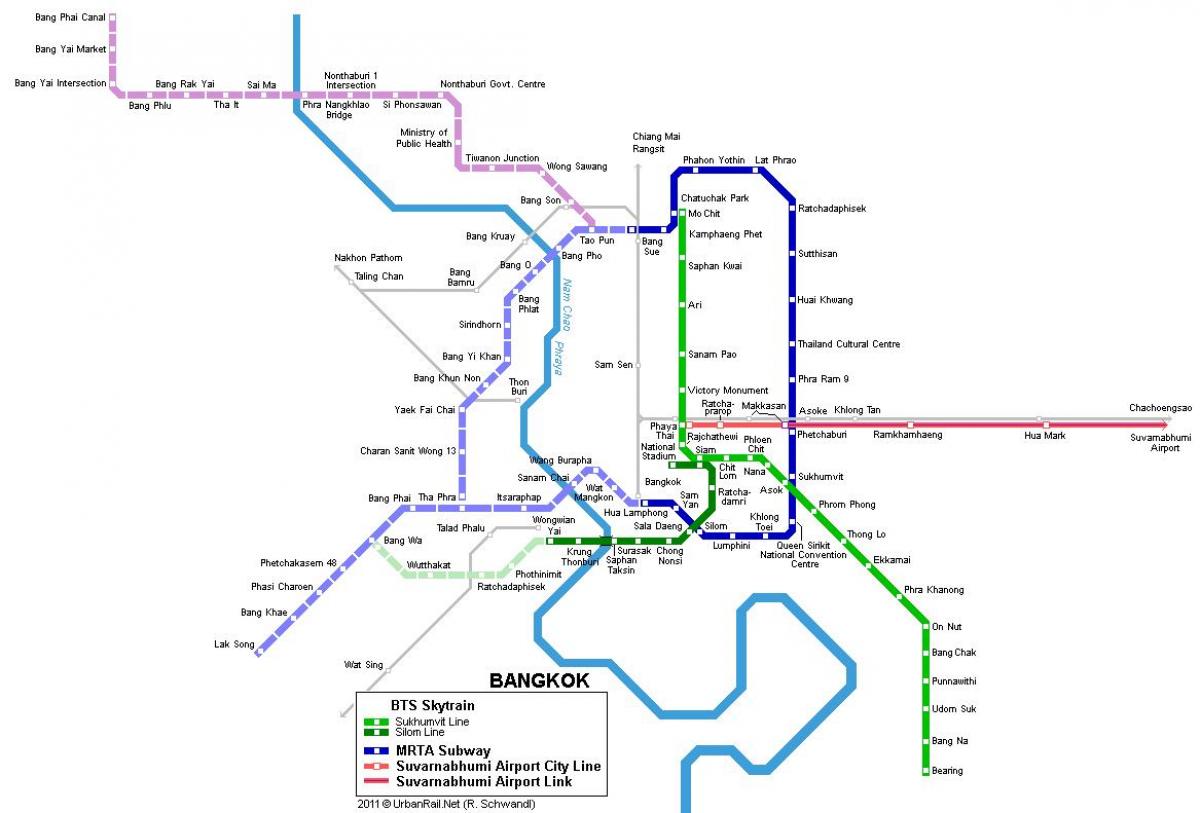 gràcies al mapa de metro bangkok tailàndia