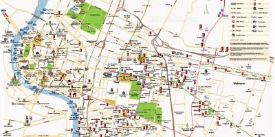 Bangkok principals atraccions mapa