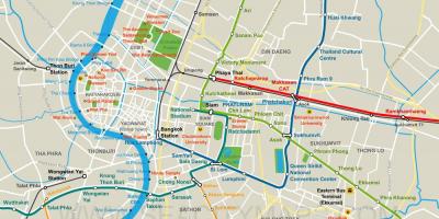 Mapa de ciutat de bangkok centre