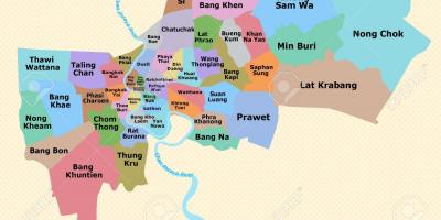 Mapa del districte de bangkok
