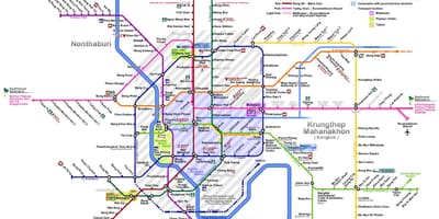 Trànsit mapa de bangkok