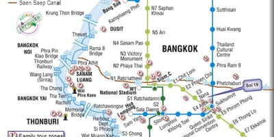 Transport públic bangkok mapa