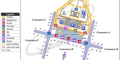 Bkk mapa de l'aeroport