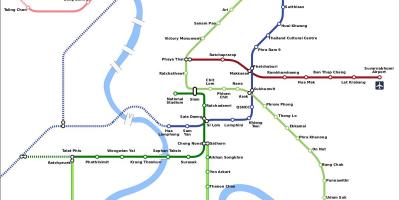 Bangkok enllaç ferroviari mapa