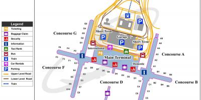 Bkk mapa de l'aeroport
