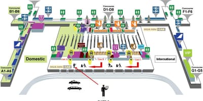 Bangkok, tailàndia mapa de l'aeroport