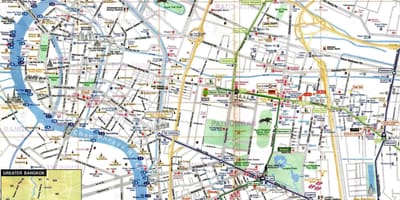 Bangkok mapa turístic anglès
