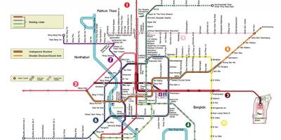 Bangkok estació de metro mapa